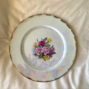 3/$25 ⭐️ Lusterware Fine China Plate with Floral Design and Gold Trim
